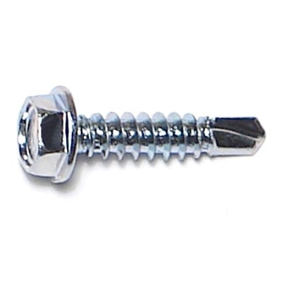 Monster Fastener Zinc Plated Steel Hex Washer Head Self-Drilling Screws